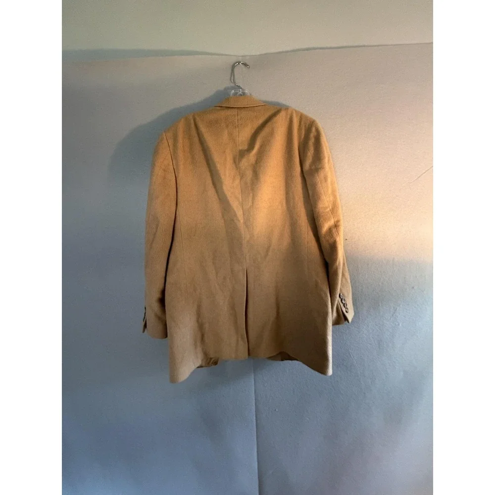 PBM Blazer Sport Coat Mens 40 Beige 100% Camel Hair USA Jacket Old Money